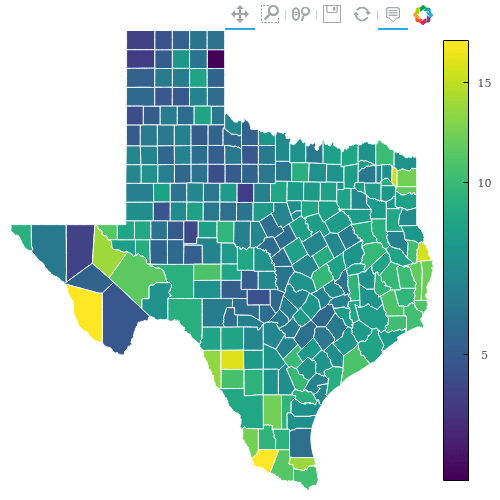 Texas Choropleth Example